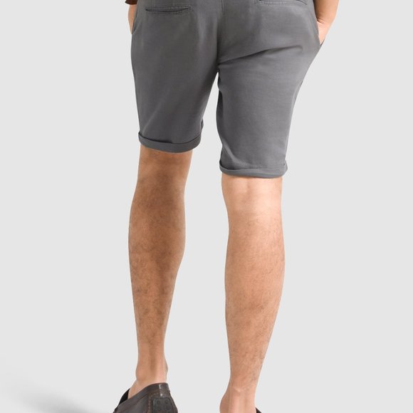 OLGYN Men’s Slim Fit Gray Bermuda Shorts - Picture 2 of 5